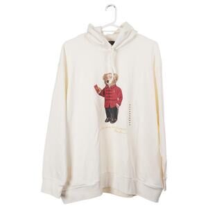 NWOT Polo Ralph Lauren Hoodie 3XB Lunar New Year Polo Bear Ivory Pockets